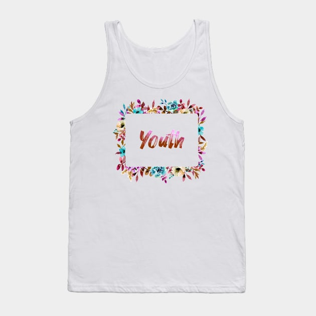 Pink youth Tank Top by KettuKani